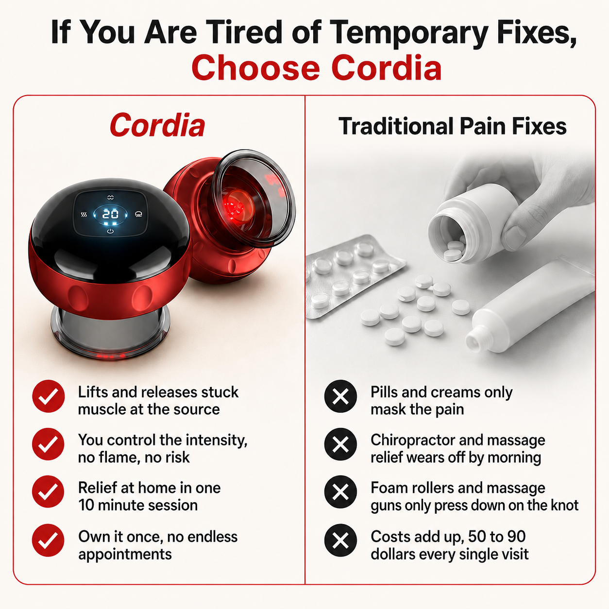 Cordia Smart Cupping Massager — Foot Pain Relief